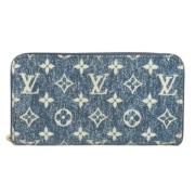 Pre-owned Fabric wallets Louis Vuitton Vintage , Blue , Dames