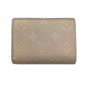 Pre-owned Leather wallets Louis Vuitton Vintage , Gray , Dames