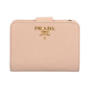 Pre-owned Leather wallets Prada Vintage , Pink , Dames