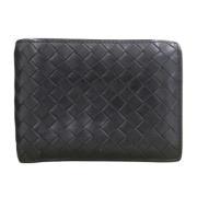 Pre-owned Leather wallets Bottega Veneta Vintage , Black , Heren