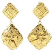 Pre-owned Metal chanel-jewelry Chanel Vintage , Yellow , Dames