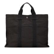 Pre-owned Canvas totes Hermès Vintage , Gray , Dames