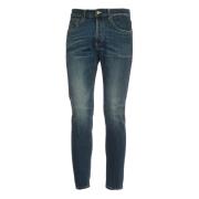 Donker Denim Skinny Fit Jeans Dondup , Blue , Heren