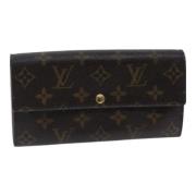 Pre-owned Canvas wallets Louis Vuitton Vintage , Brown , Dames