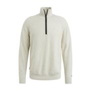 Heather Cotton Half-Zip Pullover Cast Iron , Gray , Heren