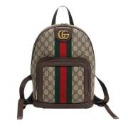 Pre-owned Canvas gucci-bags Gucci Vintage , Beige , Dames