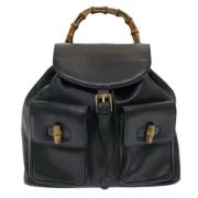 Pre-owned Leather gucci-bags Gucci Vintage , Black , Dames