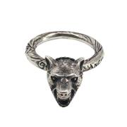 Pre-owned Silver rings Gucci Vintage , Gray , Dames