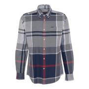 Tailored Blue Granite Shirt Barbour , Blue , Heren