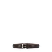 Bruin Gladleren Heren Riem Orciani , Brown , Heren