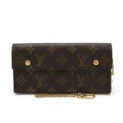 Pre-owned Canvas wallets Louis Vuitton Vintage , Brown , Dames