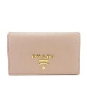 Pre-owned Leather wallets Prada Vintage , Pink , Dames