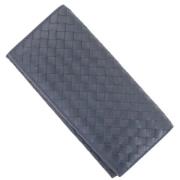 Pre-owned Leather wallets Bottega Veneta Vintage , Blue , Heren