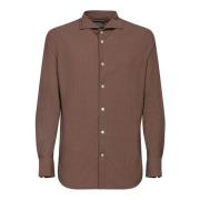 Bruine Polo Shirt Elegante Stijl Dell'oglio , Brown , Heren