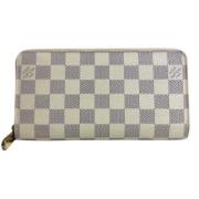 Pre-owned Canvas wallets Louis Vuitton Vintage , White , Dames