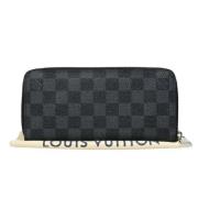 Pre-owned Canvas wallets Louis Vuitton Vintage , Black , Dames