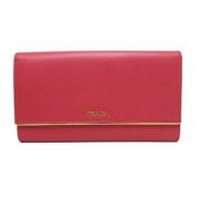 Pre-owned Leather wallets Prada Vintage , Red , Dames