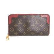 Pre-owned Canvas wallets Louis Vuitton Vintage , Red , Dames