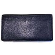 Pre-owned Leather wallets Louis Vuitton Vintage , Black , Heren