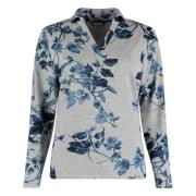 Botanische Print Tuniek Blouse Bloomings , Multicolor , Dames