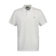 Klassieke Polo Shirt voor Mannen Gant , White , Heren