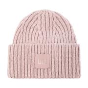 Beanie met logo patch UGG , Pink , Dames