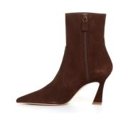 Elegante Suède Enkellaarzen Koffie Stuart Weitzman , Brown , Dames