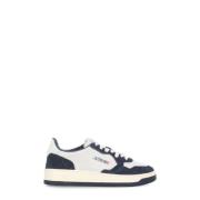 Witte Suède Leren Sneakers met Logo Autry , Blue , Heren