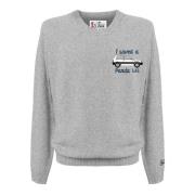 Grijze Sweaters voor Mannen MC2 Saint Barth , Gray , Heren