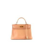 Pre-owned Leather handbags Hermès Vintage , Pink , Dames