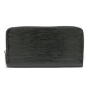 Pre-owned Leather wallets Louis Vuitton Vintage , Black , Dames