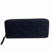 Pre-owned Leather wallets Louis Vuitton Vintage , Blue , Dames