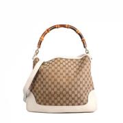 Pre-owned Leather gucci-bags Gucci Vintage , Beige , Dames