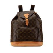 Pre-owned Canvas backpacks Louis Vuitton Vintage , Brown , Dames