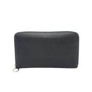 Pre-owned Leather wallets Bvlgari Vintage , Black , Heren