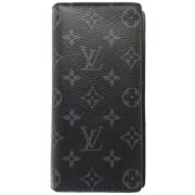 Pre-owned Canvas wallets Louis Vuitton Vintage , Black , Dames