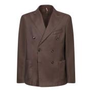 Bruine Blazer voor Mannen Dell'oglio , Brown , Heren