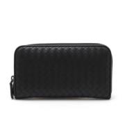 Pre-owned Leather wallets Bottega Veneta Vintage , Black , Heren