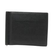 Pre-owned Leather wallets Prada Vintage , Black , Heren