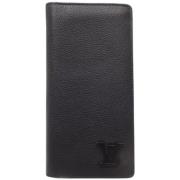 Pre-owned Leather wallets Louis Vuitton Vintage , Black , Dames