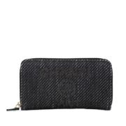 Pre-owned Canvas wallets Chanel Vintage , Gray , Dames