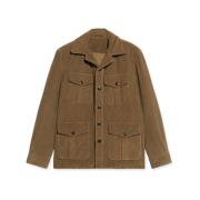 Corduroy Saharan Jacket Fortela , Brown , Heren