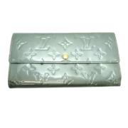 Pre-owned Leather wallets Louis Vuitton Vintage , Blue , Dames