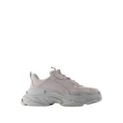 Grijze Triple S Sneakers Synthetische Schoenen Balenciaga , Gray , Dam...