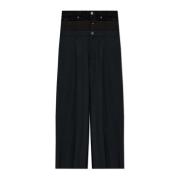 Geplooide Broek Balenciaga , Black , Heren