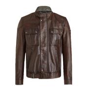 Legacy Handgewaxt Leren Jas Belstaff , Brown , Heren