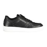 Zwarte Polyester Sneaker met Contrasterende Details Calvin Klein , Bla...