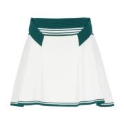 Witte Rayon Rok Elastische Taille Casablanca , White , Dames