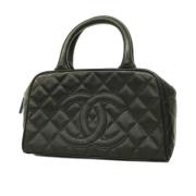 Pre-owned Leather chanel-bags Chanel Vintage , Black , Dames