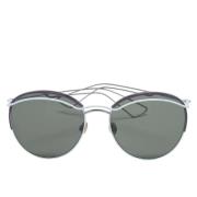 Pre-owned Metal sunglasses Dior Vintage , Blue , Dames